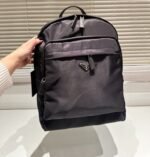 Prada Re Nylon And Saffiano Leather Backpack Black 43Cm 2Vz048 2Dmg F0002 - Image 6