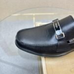 Prada Leather Brushed Plate Bit Logo Black 2Dc215 053 F0002 F G000 - Image 4