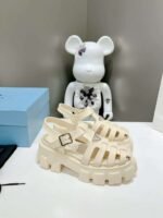 Prada Rubber Monolith Sandals Quartz 1X853M 3Lkk F0482 F Dd55 - Image 2