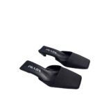 Prada Leather Mules Black