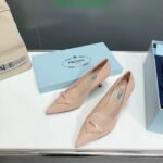 Prada Cleavage Nero Leather Pumps Pink - Image 2