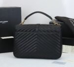 Saint Laurent Medium College Shoulder Bag Black 24Cm 600278Brm071000 - Image 3