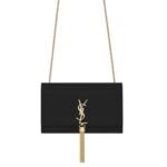Saint Laurent Kate Medium Chain Bag With Tassel In Grain De Poudre Embossed Leather 354119Bow0J1000