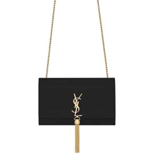 xr:d:DAFbdplzXR8:4,j:47574317384,t:23022406 Saint Laurent Kate Medium Chain Bag With Tassel In Grain De Poudre Embossed Leather 354119Bow0J1000 - Image 1