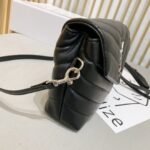 Saint Laurent Loulou Toy Strap Bag In Quilted Y Leather Black 678401Dv7061000 - Image 7