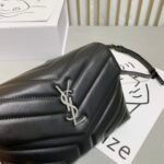 Saint Laurent Loulou Toy Strap Bag In Quilted Y Leather Black 678401Dv7061000 - Image 4