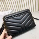 Saint Laurent Loulou Toy Strap Bag In Quilted Y Leather With Black Hardware - Image 7