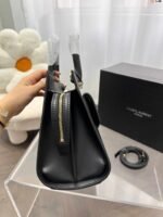 Saint Laurent Uptown Medium Leather Tote Bag Black 31Cm 6365430Sx0J1000 - Image 9