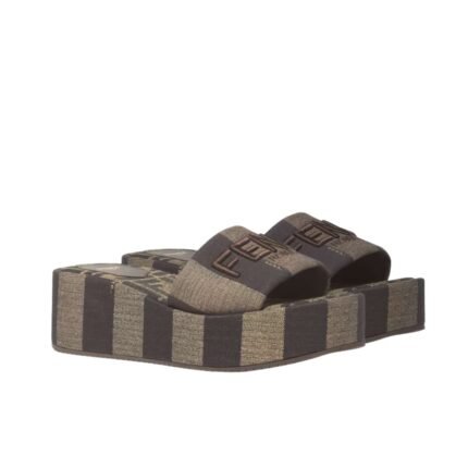 Fendi Sunshine Flatform Slides Brown 8R8515Aorhf1P95