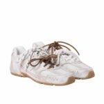 Miu Miu X New Balance 530 Sl Leather Sneaker White And Brown 5E165E 3F33 F0009 F D005