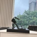 Saint Laurent Opyum Sandals In All Black 5576620Npvv1000 - Image 2
