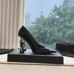 Saint Laurent Opyum Pumps In All Black 4720110Npvv1000 - Image 2