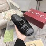Gucci Women’s Slide Sandal Black ‎816380 Aaduo 1000 - Image 6