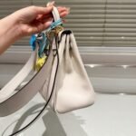 Hermès Kelly 25 Retourne In And Out Nata Swift Palladium Hardware 25Cm - Image 6