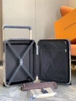 Louis Vuitton Horizon 55 Suitcase Monogram Bleach Coated Canvas Ink Blue 55Cm M10289 - Image 5