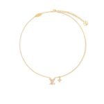 Louis Vuitton Lv Iconic Enamel Necklace Pink M01215