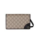 Gucci Gg Emblem Super Mini Shoulder Bag Black 20Cm 820688 Fad6L 9741