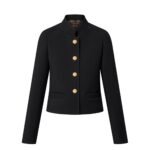 Louis Vuitton Lv Button Officer Jacket Black 1Agoki