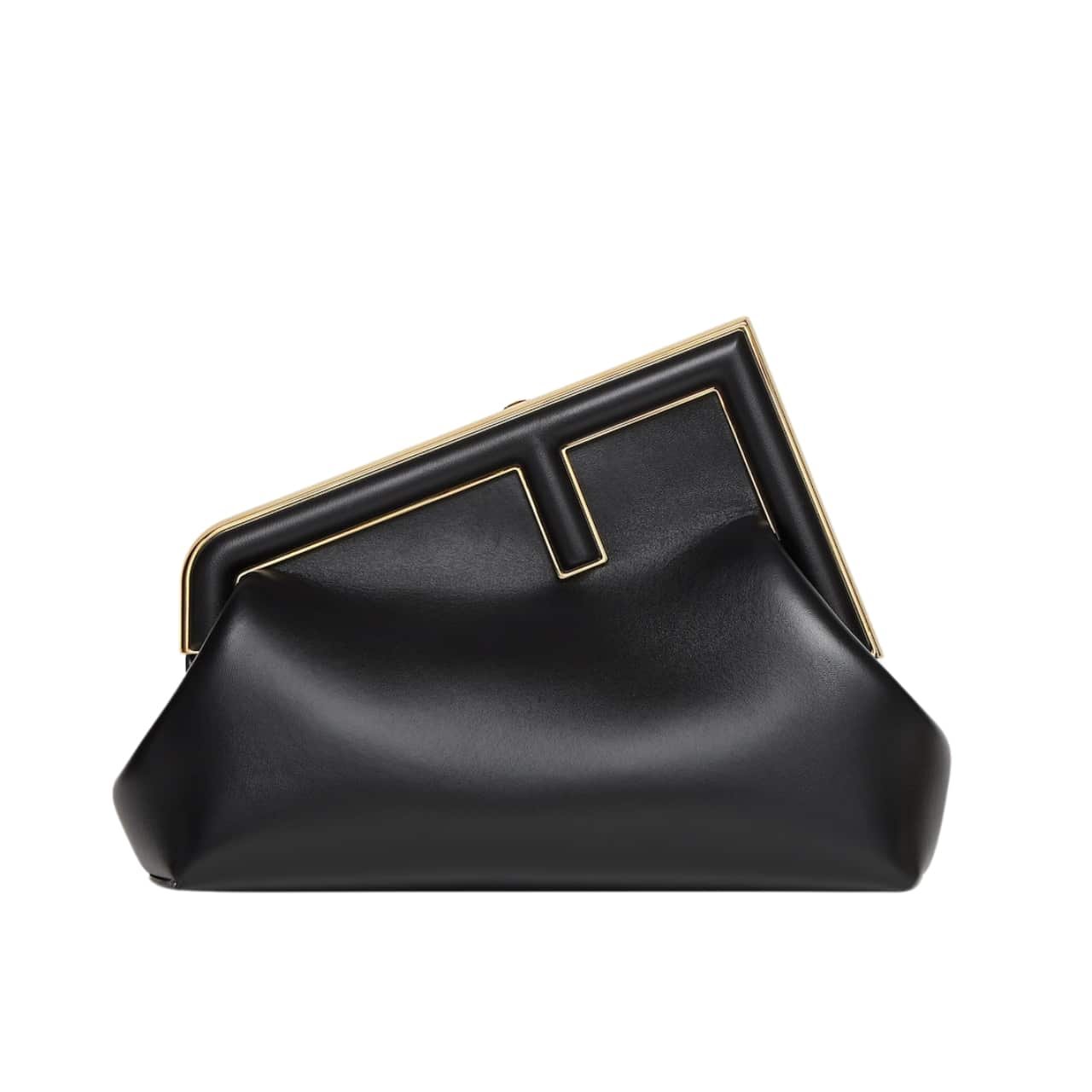 TBNB-2-23 Fendi First Small Nappa Leather Bag Black 23Cm 8Bp129Abvef0Kur - Image 1