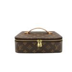 Louis Vuitton Lv Nice Jewelry Case Brown 23Cm