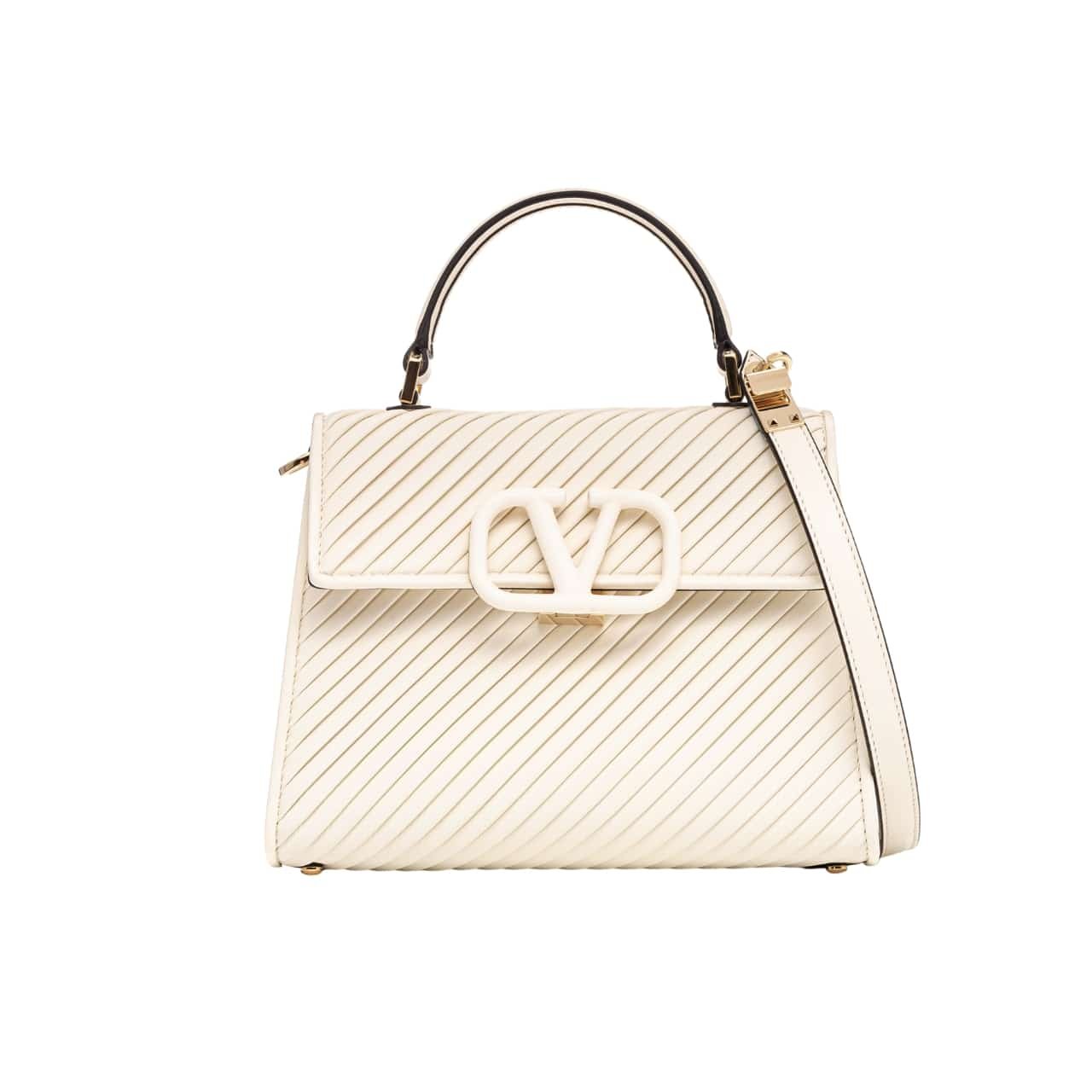 TBNB-30-6 Valentino Garavani Small Vsling Handbag White 20Cm - Image 1