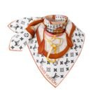 Louis Vuitton Flower And Straps Square In White 90Cm M77177