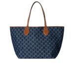 Gucci Totissima Large Tote Bag Denim Blue And Brown 30Cm 820481 Faecc 4243