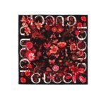 Gucci Women’s Floral Print Silk Carré Square In Red 90Cm