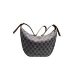 Celine Macadam Denim Shoulder Bag Blue Navy 48Cm