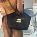 Miumiu Ivy Mesh Bag In Black 27Cm 5Bg281 2F8E F0N12 V Ooo - Image 3