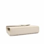 Saint Laurent Grain De Poudre Matelasse Chevron Large Triquilt Monogram Satchel White 30Cm Ars4381340717 - Image 3