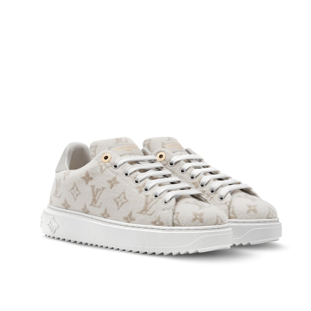 Thumbnail-2-11-1 Louis Vuitton Time Out Sneaker Beige 1Aivb5 - Image 1