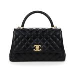 Chanel Medium Coco Handle Bag Black 26Cm