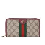 Gucci Ophidia Zip Around Wallet Red 19Cm