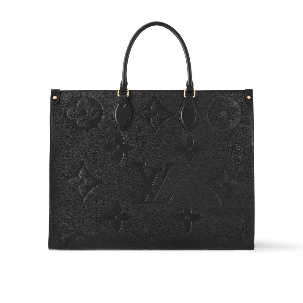 Thumbnail-23-1-1 Louis Vuitton Onthego GM Bag Monogram Empreinte Leather Black 41Cm M44925 - Image 1