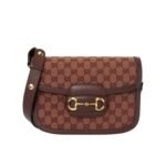 Gucci Horsebit 1955 Original Gg Shoulder Bag Burgundy 25Cm 602204 9Y9Ng 9865