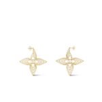 Louis Vuitton Lv Breeze Earrings Gold M02659