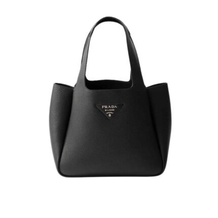 Prada Small Leather Tote Bag Black 24Cm 1Bg335 2Dkv F0632 V Onm