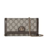 Gucci Ophidia Chain Wallet Beige Gg Supreme Canvas 19Cm 772309K9Gsg8367