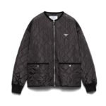 Prada Quilted Light Re Nylon Jacket Dark Brown 292167 1Wq9 F0003 S Ooo