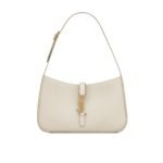 Saint Laurent Le 5 À 7 Hobo Bag In Smooth Leather White 23Cm 6572282R20W9207