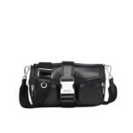 Prada Pocket Nappa Leather Bag Black 17Cm 1Bd295 789 F002