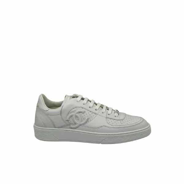 xr:d:DAFrwuoboI8:3,j:4138082115109100003,t:23081702 Chanel Air Force Sneaker White G45079B13302Np503 - Image 1