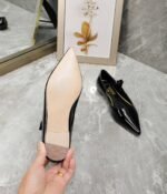 Valentino Garavani Tiptoe Patent Leather Ballet Flats Black 2W2S0Gc3Eru0No - Image 8