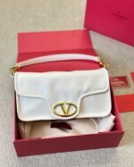 Valentino Garavani Vlogo 1960 Nappa Leather Shoulder Bag White 28Cm 4W0B0N48Zfj 098 - Image 2