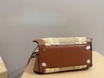 Valentino Garavani Vlogo Signature Handbag With Raffia Embroidery 22Cm - Image 4