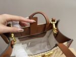 Valentino Garavani Vlogo Signature Handbag With Raffia Embroidery 22Cm - Image 5