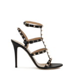 Valentino Garavani Rockstud Leather Sandals Black - Image 2
