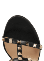 Valentino Garavani Rockstud Leather Sandals Black - Image 5