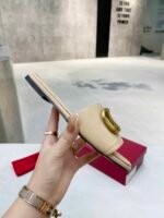 Valentino Garavani Vlogo Signature Slide Sandal Beige - Image 2